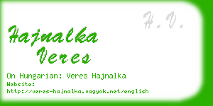 hajnalka veres business card